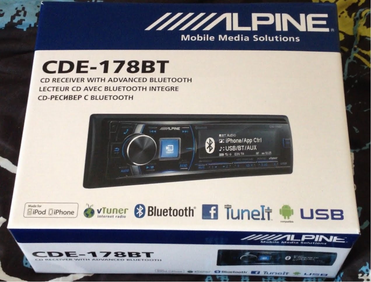 Alpine - CDE-178BT LECTEUR CD BLUETOOTH® Plus