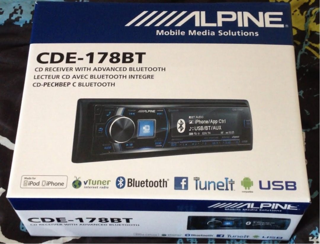 Alpine CDE-178BT Bluetooth car stereo - Alpine Car Audio